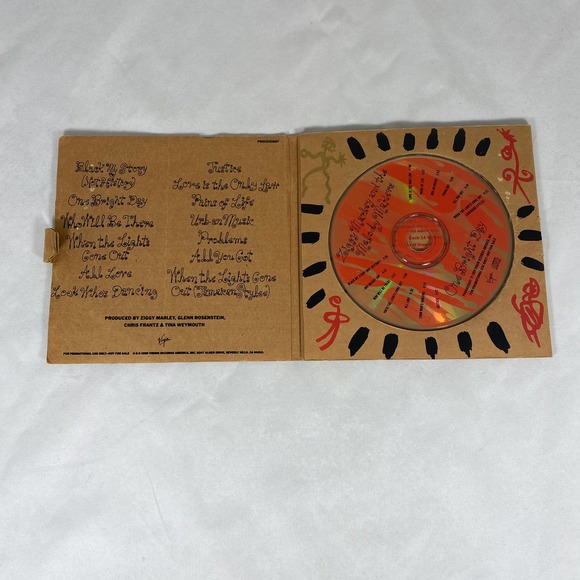 Ziggy Marley & The Melody Makers One Bright Day Promo 1989  Gold Disc - Picture 6 of 9